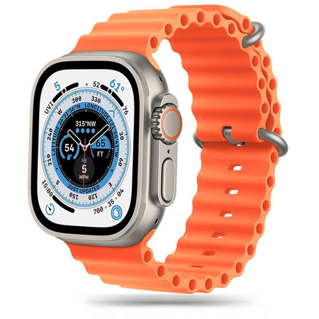 Armband für APPLE WATCH 4 / 5 / 6 / 7 / 8 / SE / ULTRA (42 / 44 / 45 / 49 MM) Tech-Protect IconBand orange