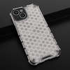 Honeycomb case for iPhone 14 armored hybrid cover transparent