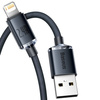 Baseus Crystal Shine Series Fast Charging Data Cable USB to iP 2.4A 1.2m Black