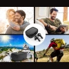 Choetech TWS wireless headphones with solar panel black (BH-T09)