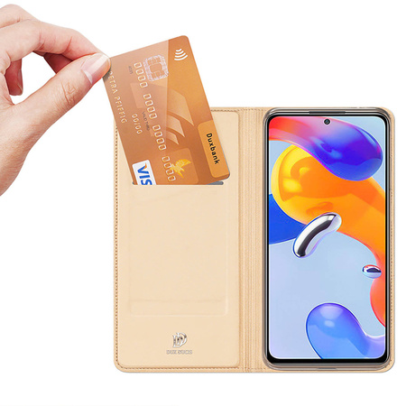 Dux Ducis Skin Pro Holster Cover Flip Cover for Xiaomi Redmi Note 11 Pro + 5G / 11 Pro 5G / 11 Pro gold