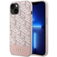 Guess GUHMP14SHGCFSEP iPhone 14 6.1&quot; pink/pink hard case GCube Stripes MagSafe