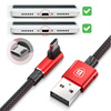 Kabel MICRO USB 2M przewód Baseus MVP kątowy czarny CAMMVP-B01