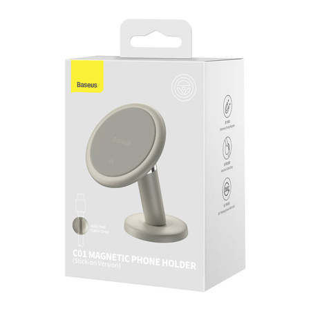 Baseus C01 Magnetic Phone Holder (Stick-on Version) creamy-white