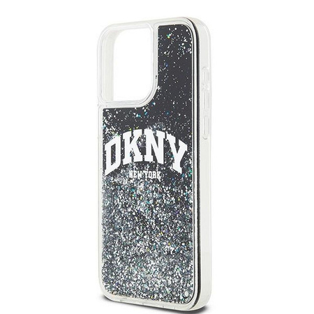 DKNY DKHCP14XLBNAEK iPhone 14 Pro Max 6.7" czarny/black hardcase Liquid Glitter Big Logo