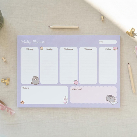 Pusheen - Planner tygodniowy z kolekcji Moments 54 strony A4