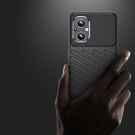 Thunder Case Flexibel Robuste Panzer Handyhülle TPU Schutzhülle für OnePlus Nord N200 5G schwarz