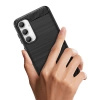 Flexible carbon pattern case for Samsung Galaxy S23 FE Carbon Case - black