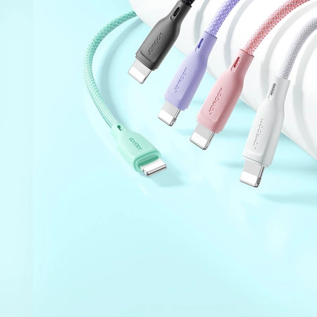 Joyroom Multi-Color Series SA34-AL3 USB-A / Lightning 3A cable 1m - white