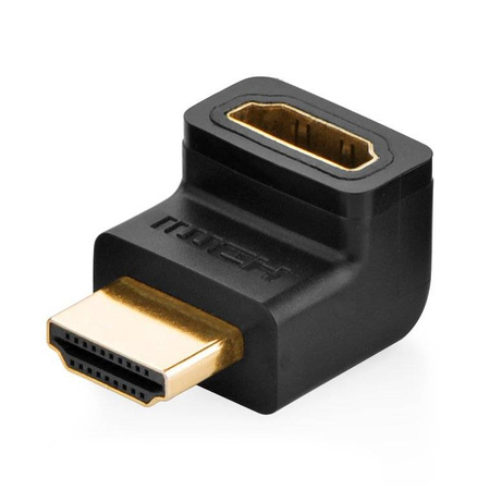 Ugreen adapter łącznik kątowy HDMI górny czarny (20110)