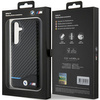 Etui BMW Leather Carbon na Samsung Galaxy S24 - czarne