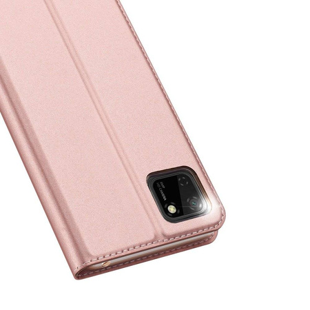 Etui HUAWEI Y5P / HONOR 9S z klapką Dux Ducis skórzane Skin Leather jasny róż