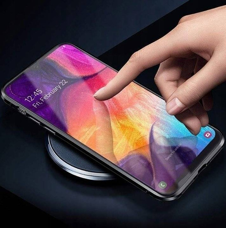 Etui SAMSUNG GALAXY S10 3w1 Double Magnetic 360 Aluminium i Szkło czarne