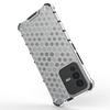 Honeycomb case armored cover with a gel frame for Vivo V23 5G transparent