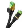 Baseus schnelles RJ45-Kat.-Netzwerkkabel. 8 40 Gbit/s 0,5 m geflochten schwarz