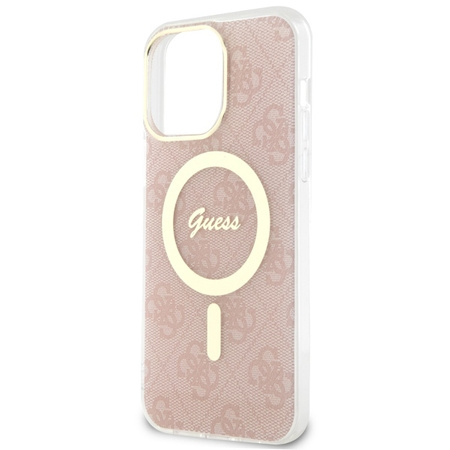 Guess GUHMP13XH4STP iPhone 13 Pro Max 6.7&quot; pink/pink hardcase 4G MagSafe