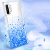 Etui SAMSUNG GALAXY S21+ PLUS Diamond Liquid Przelewany Brokat niebieskie