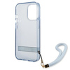 Schutzhülle IPHONE 13 PRO Guess Hardcase Translucent Stap (GUHCP13LHTSGSB) blau