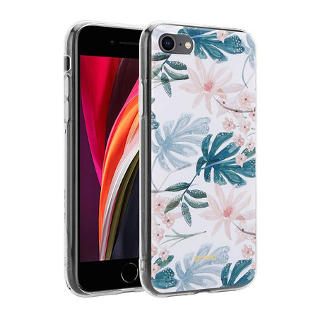 Crong Flower Case – Etui iPhone SE 2020 / 8 / 7 (wzór 01)