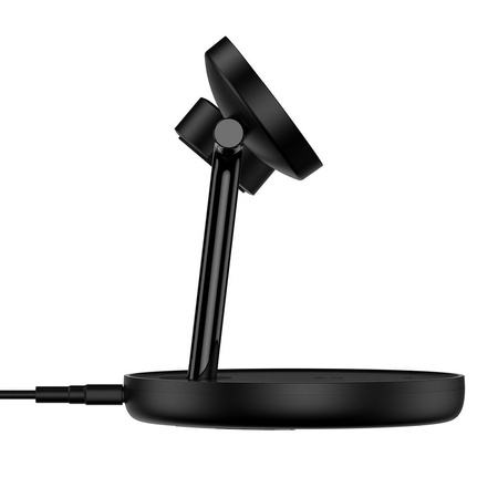 Baseus Swan Stand 3in1 magnetisches Ladegerät mit USB Typ C Kabel 1m schwarz (WXTE000101)