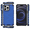 Honeycomb Case armor cover with TPU Bumper for iPhone 13 Pro blue