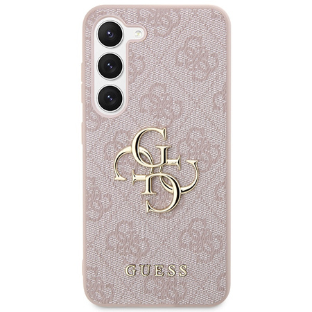 Oryginalne Etui GUESS Hardcase GUHCS24M4GMGPI do Samsung S24 Plus (Leather 4G Metal Logo / różowy)