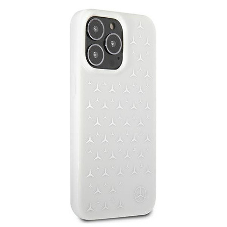 Mercedes MEHCP13XESPWH iPhone 13 Pro Max 6,7" biały/white hardcase Silver Stars Pattern