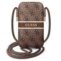 Guess Torebka GUPHM4GDBR 6,1" brązowy/brown hardcase 4G Stripe