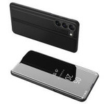 Clear View Case Hülle für Samsung Galaxy S23 Flip Cover schwarz