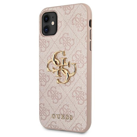 Guess GUHCN614GMGPI iPhone 11 6,1" różowy/pink hardcase 4G Big Metal Logo