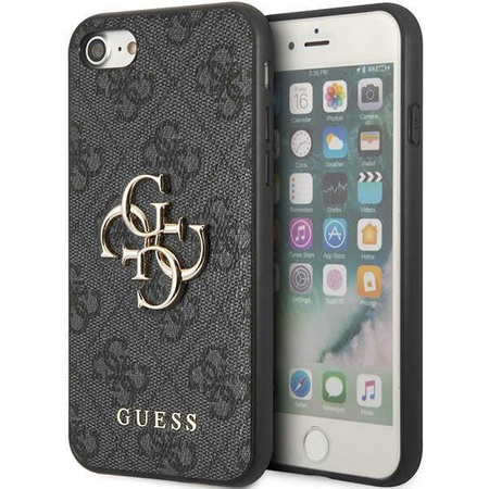 Guess GUHCI84GMGGR iPhone 7/8/SE 2020/ 2022 szary/grey hardcase 4G Big Metal Logo