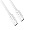 FORCELL kabel Typ C do Typ C QC4.0 5A/20V PD 100W C339 1m biały