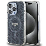 Original Handyhülle APPLE IPHONE 15 PRO MAX Guess hardcase IML GCube MagSafe (GUHMP15XHGCUSTGK) schwarz