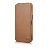 iCarer CE Premium Leather Folio Case iPhone 14 magnetic flip case MagSafe brown (WMI14220713-BN)