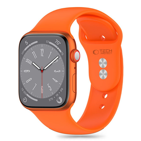 Pasek Tech-Protect Silicone do Apple Watch 4 / 5 / 6 / 7 / 8 / 9 / SE (38 / 40 / 41 mm) - pomarańczowy