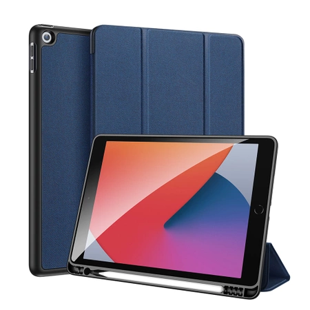 Dux Ducis Domo case with flap and smart sleep for iPad 7 / 8 / 9 10.2'' - blue