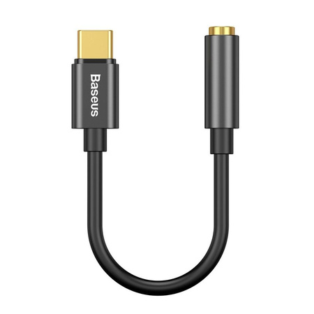 Baseus L54 adapter do słuchawek przejściówka z USB-C na gniazdo audio jack 3.5mm DAC 24 bit 48 KHz czarny (CATL54-01)