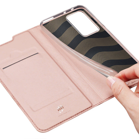 Schutzhülle XIAOMI 12 PRO mit einem Flip Dux Ducis Skin Leder hell-pink