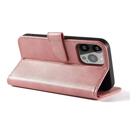 Magnethülle für Xiaomi Redmi Note 12 Hülle mit Flip Wallet Stand Pink