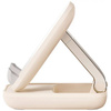 Adjustable phone stand with mirror Baseus Seashell Series - beige