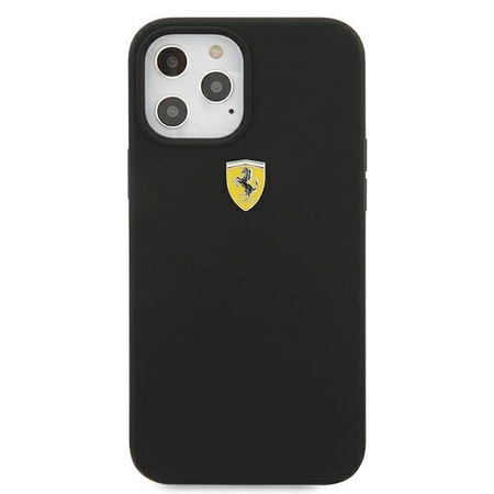 Ferrari FESSIHCP12LBK iPhone 12 Pro Max 6,7" czarny/black hardcase On Track Silicone