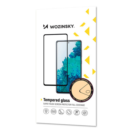 Wozinsky Full Cover Flexi Nano folia szklana szkło hartowane z ramką iPhone 13 mini przezroczysty