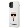 Karl Lagerfeld KLHCP12SSLKHWH iPhone 12 mini 5,4" biały/white hardcase Silicone Karl`s Head