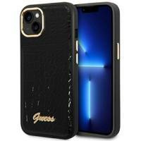 Guess GUHCP14MHGCRHK iPhone 14 Plus 6,7" czarny/black hardcase Croco Collection