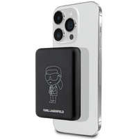 Karl Lagerfeld Induktive Powerbank KLPBMKIOTTGK 5W 3000mAh schwarz/schwarz Ikonik MagSafe