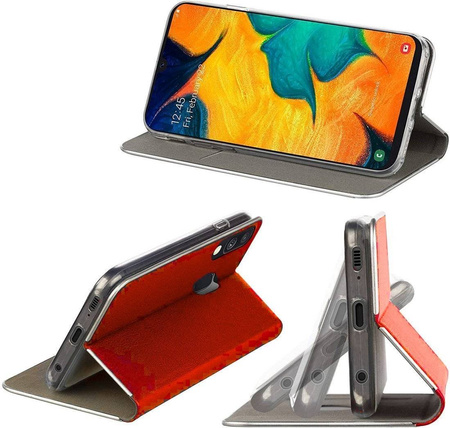 Etui SAMSUNG GALAXY S20 ULTRA portfel z klapką skóra ekologiczna Flip Venus czerwone