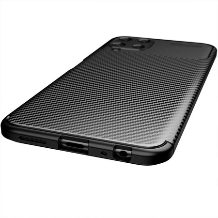 Etui SAMSUNG GALAXY A22 LTE / 4G Pancerne Shockproof Carbon Fiber granatowe