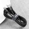 Baseus Cafule Cable - Dwustronny kabel połączeniowy micro USB na USB QC 3.0, 2.4 A, 1 m (szary/czarny)