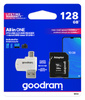 Goodram All in one 128 GB karta pamięci micro SD XC UHS-I class 10, adapter SD, czytnik kart micro SD OTG (USB, micro USB) (M1A4-1280R12)