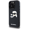 Schutzhülle IPHONE 16 PRO Karl Lagerfeld HC 3D Rubber Double Heads schwarz